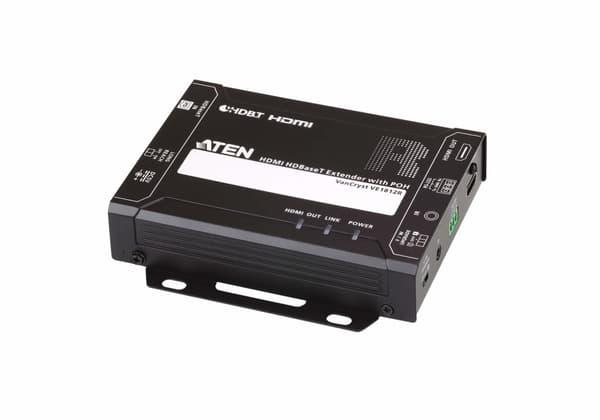 Aten VE1812R audio/videoförlängare AV-receiver Svart