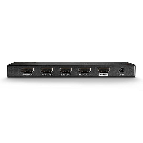 Lindy 38236 - HDMI - 4x HDMI - 3840 x 2160 pixlar - svart - metall - 4K Ultra HD (38236)