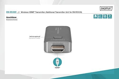 DIGITUS DS-55320 - Trådlös video/ljudförlängning - sändare - 802.11ac - upp till 50 m