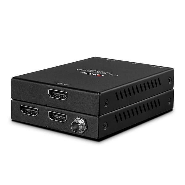 LINDY Cat.6 HDMI 18G & IR Extender, jossa PoC & Loop Out - lähetin ja vastaanotin - laajennus video/audio/infrapuna/teho - jopa 50 m