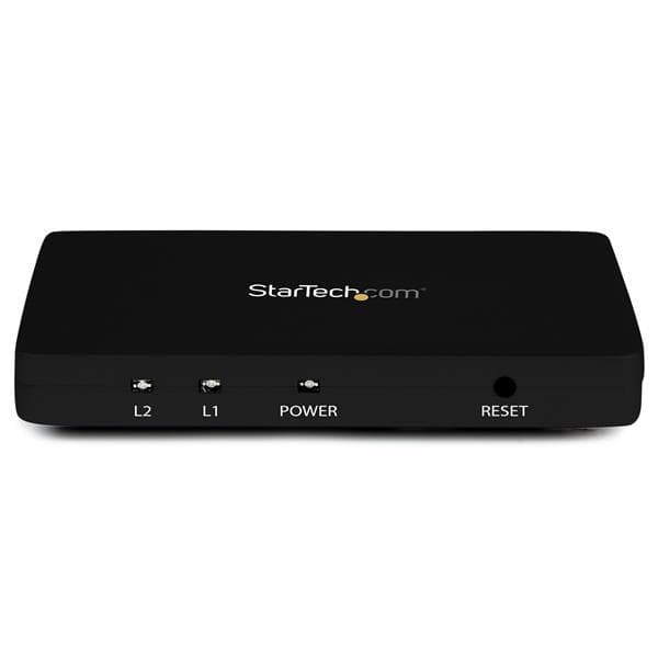 StarTech.com 4K HDMI 2-ports videodelare - 1x2 HDMI splitter w - massivt aluminiumhölje - 4K @ 30 Hz - Video-/ljudswitch - 2 x HDMI - Desktop (ST122HD