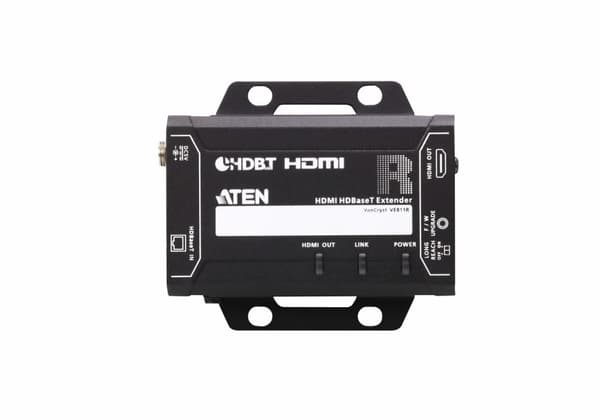 Aten VE811R audio/videoförlängare AV-receiver Svart
