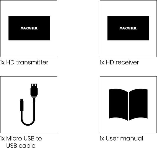 Marmitek MegaView 63 HDMI Extender (förlängning) via nätverkskabel RJ45 40 m