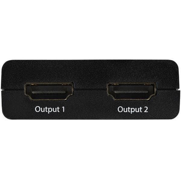 StarTech.com 4K HDMI 2-ports videosplitter - USB eller strømadapter - 4K 30Hz - Video/lydsplitter - 2 x HDMI - Desktop (ST122HD4KU)