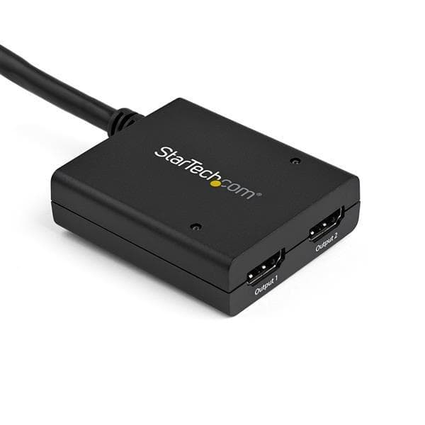 StarTech.com 4K HDMI 2-ports videosplitter - USB eller strømadapter - 4K 30Hz - Video/lydsplitter - 2 x HDMI - Desktop (ST122HD4KU)