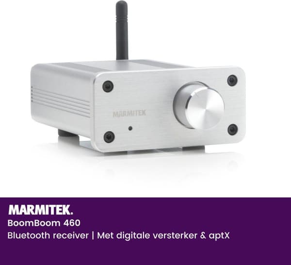 Marmitek BoomBoom 460 Bluetooth / aptX musiikkivastaanotin digitaalisella vahvistimella
