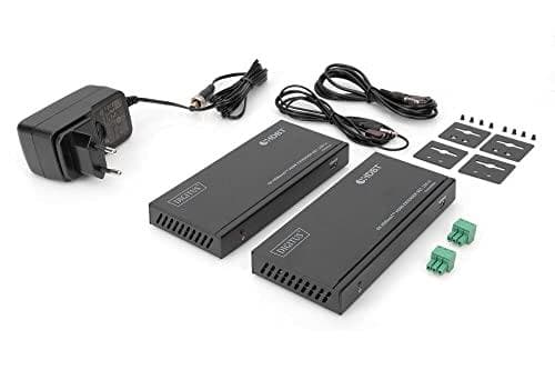 DIGITUS DS-55508 - Lähetin ja vastaanotin - Video-, audio-, infrapuna- ja sarjalaajennus - HDMI, HDBaseT - CAT 5e/6/7/8 kautta - jopa 150 m
