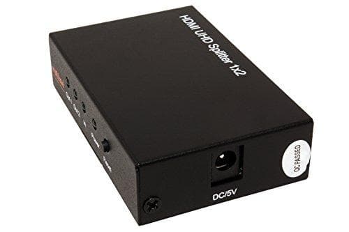 ROLINE 4K HDMI Splitter 1 in 2 out | 2-portars HDMI-fördelare | Videoupplösning i 4K Ultra HD och 3D-kvalitet | HDMI-adapter Video / Ljud | 2 gånger s