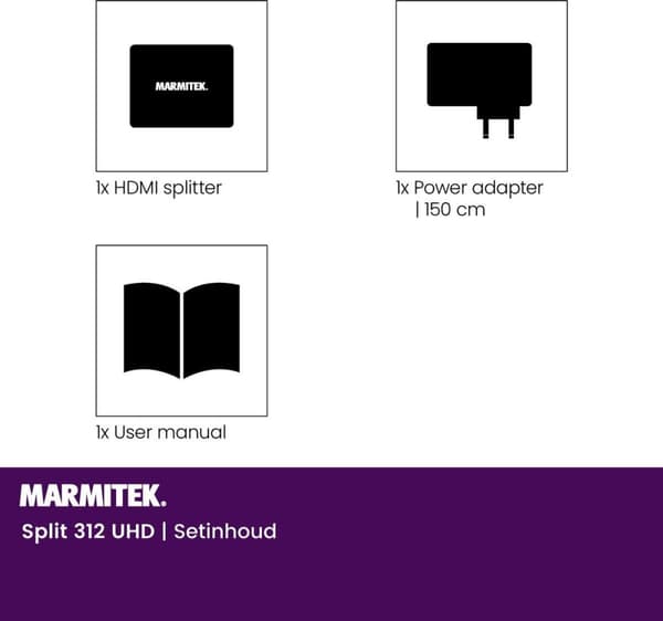 Marmitek Split 312 UHD 4K HDMI Splitter