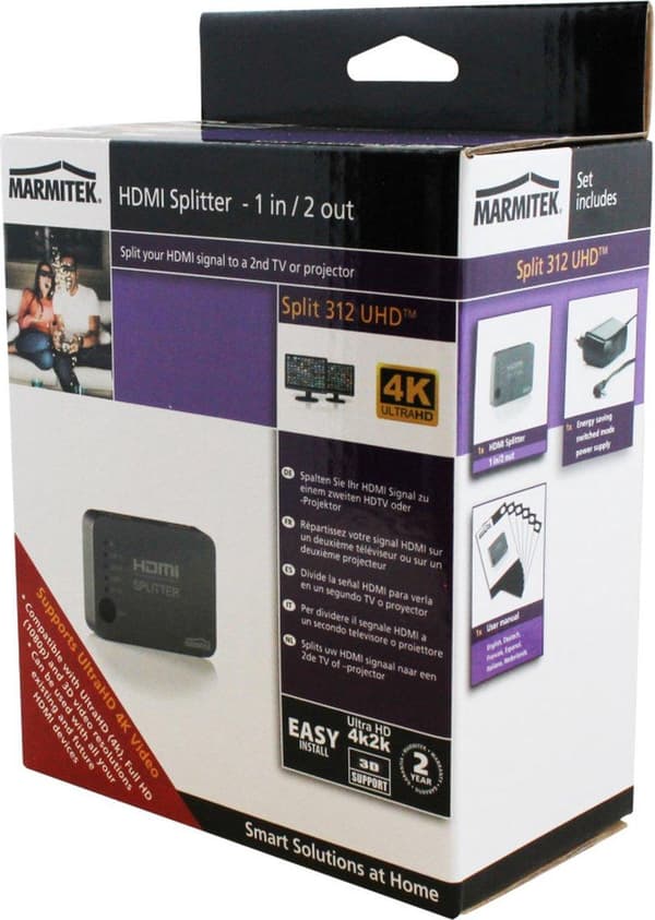 Marmitek Split 312 UHD 4K HDMI Splitter