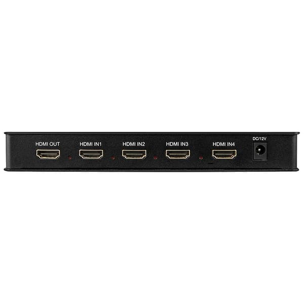 Lindy HDMI 4x1 -moninäkymäkytkin - Video/äänikytkin - 4 x HDMI - Pöytäkone