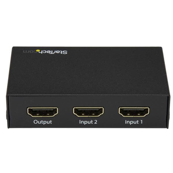 StarTech.com 2-ports HDMI-switch - 4K HDMI-switchbox - Ultra HD 4K 60Hz - Video-/ljudswitch - 2 x HDMI - Desktop (VS221HD20)