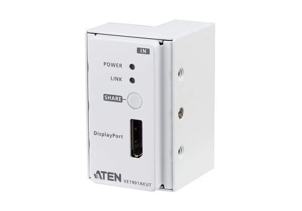 ATEN VE1901AEUT - Seriell video/ljudförlängare - sändare - RS-232, DisplayPort, HDBaseT Lite - upp till 70 m