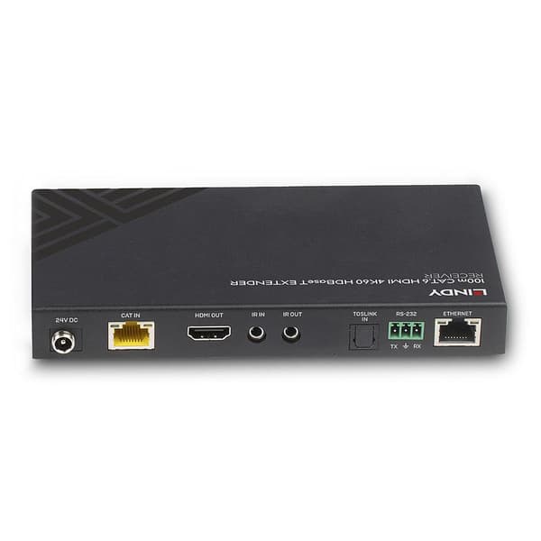 LINDY - video-, ääni-, infrapuna- ja sarjalaajennus - vastaanotin - HDMI, HDBaseT - yli CAT 6 - jopa 100 m (38342)