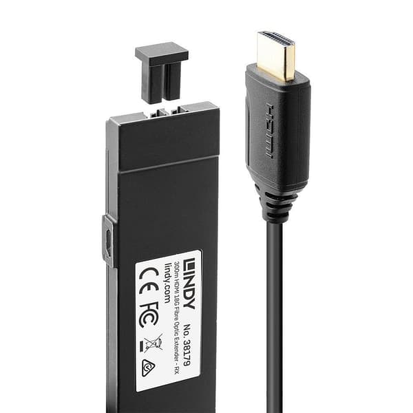 Lindy 38179 audio/video extender AV-receiver Svart