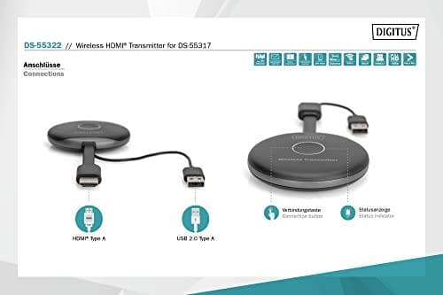 DIGITUS DS-55322 - Trådløs video-/lydudvidelse - sender - 802.11a, 802.11b/g/n, 802.11ac - op til 50 m