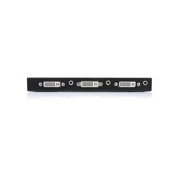 StarTech.com 2-ports DVI-videodelare med ljud - video/ljuddelare - 2 x DVI + 2 x ljud - Desktop (ST122DVIA)