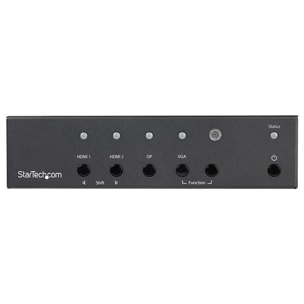 StarTech.com-monitulo-HDMI-muunninkytkin - 2x HDMI + VGA + DP - 4K - Video/äänikytkin - pöytäkone (HDVGADP2HD)