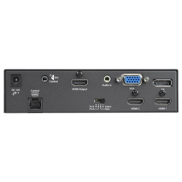 StarTech.com-monitulo-HDMI-muunninkytkin - 2x HDMI + VGA + DP - 4K - Video/äänikytkin - pöytäkone (HDVGADP2HD)