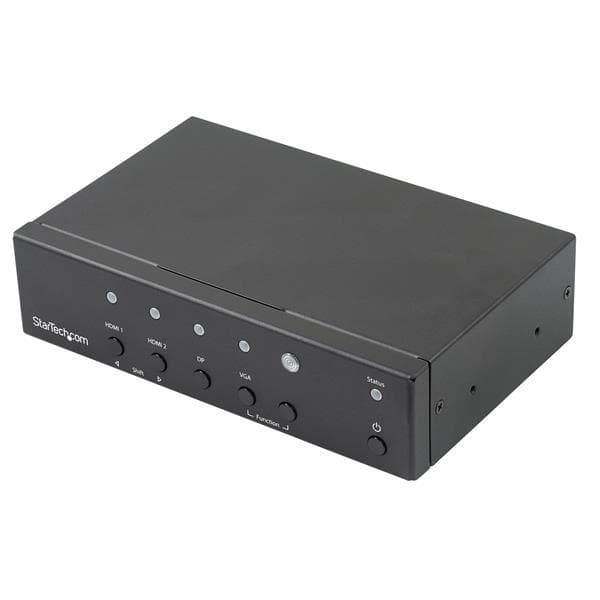 StarTech.com Multi-Input to HDMI Converter Switch - 2x HDMI + VGA + DP - 4K - Video/Audio Switch - Desktop (HDVGADP2HD)