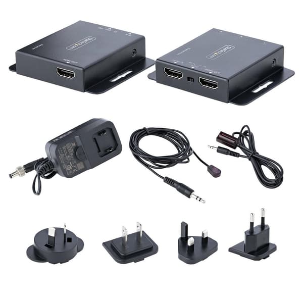 StarTech.com HDMI Ethernet Extender yli CAT6/CAT5 - 4K 30Hz/40m tai 1080p/70m - HDMI over Ethernet/IP Extender - HDMI Lan lähetin- ja vastaanotinsarja