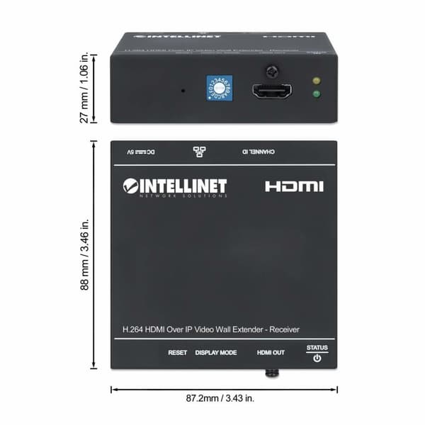 Intellinet - laajennus videolle/audiolle - vastaanotin - jopa 500 m