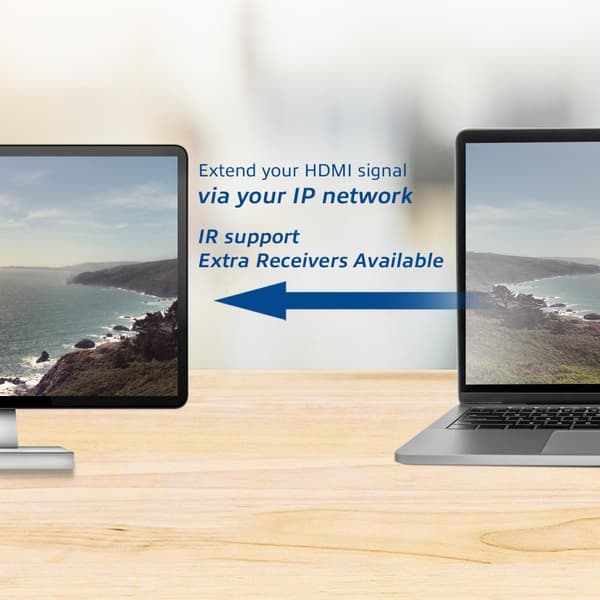 HDMI over IP-förlängningssats CATx upp till 100 meter-ACT AC7850