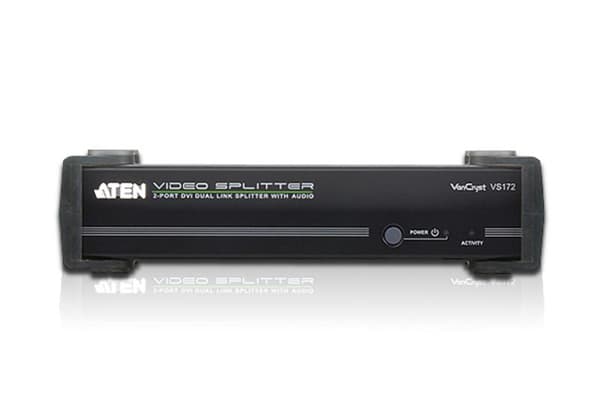 ATEN VanCryst VS172 - Video/Audio Splitter - 2 x DVI + 2 x Audio - pöytäkone (VS172)