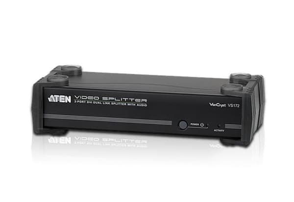 ATEN VanCryst VS172 - Video/Audio Splitter - 2 x DVI + 2 x Audio - pöytäkone (VS172)