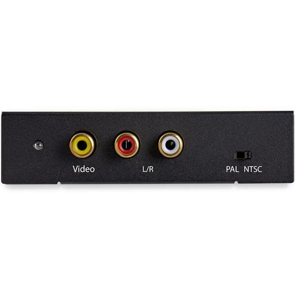 StarTech.com HDMI til RCA-konverter med lyd - RCA - Kompositvideoadapter - NTSC / PAL - 1080p (HD2VID2) - Videokonverter - HDMI - Kompositvideo - Sort