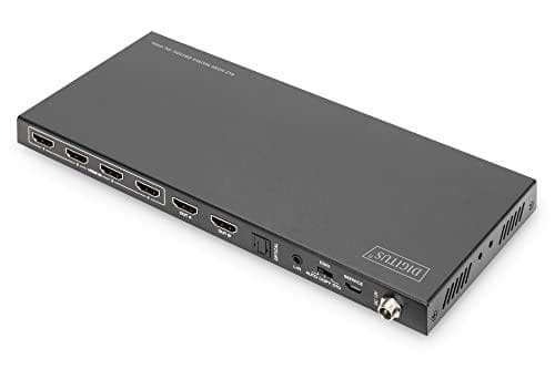 DIGITUS - Video/Audio Switch - 4 x 2 - Desktop, Väggmonterbar