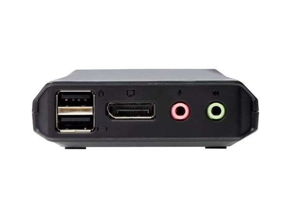 ATEN 2-portars USB-C DisplayPort-kabel KVM-switch - 4096 x 2160 pixlar - 4K Ultra HD - 0,74 W - Svart (CS52DP)