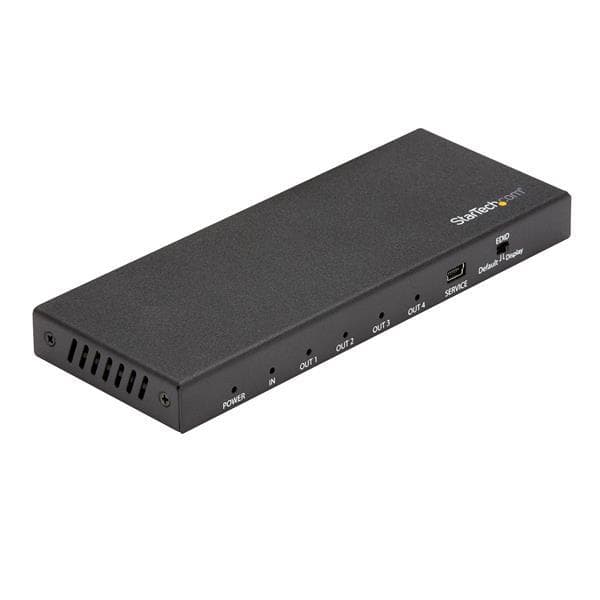 StarTech.com 4 Port HDMI Splitter - 4K 60Hz - 1x4 HDMI Splitter - HDR - Video/Audio Splitter - 4 x HDMI - Desktop