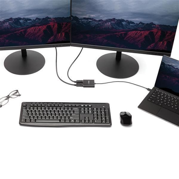 StarTech.com MSTCDP122DP USB-grafikadapter 3840 x 2160 pixlar Svart