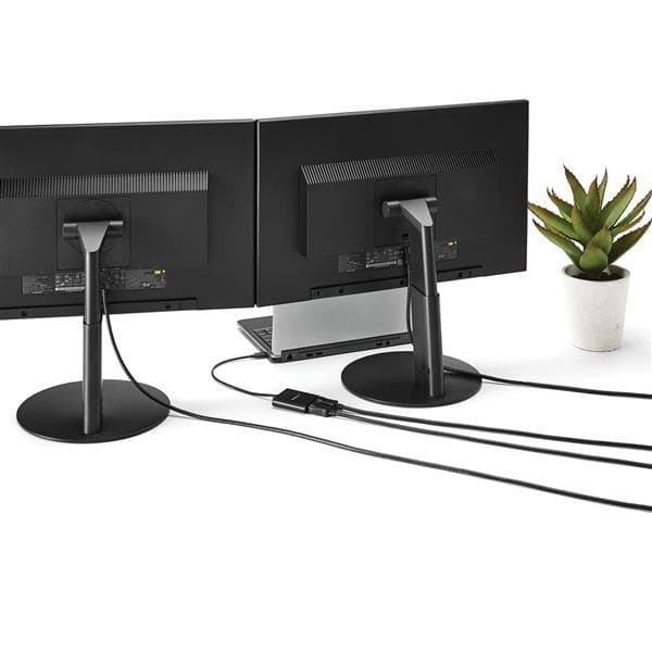 StarTech.com MSTCDP122DP USB-grafikadapter 3840 x 2160 pixlar Svart