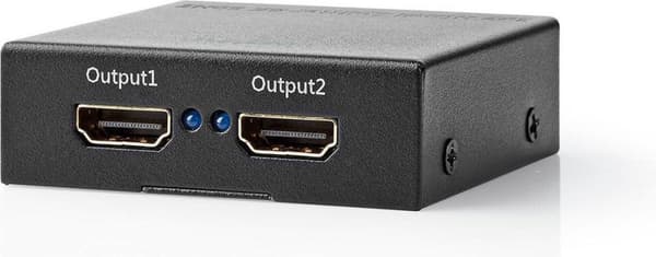 Nedis HDMI™ Splitter | 2 port(ar) | HDMI™-ingång | 2x HDMI™-utgång | 4K@60Hz | 18 Gbps | Metall | antracit