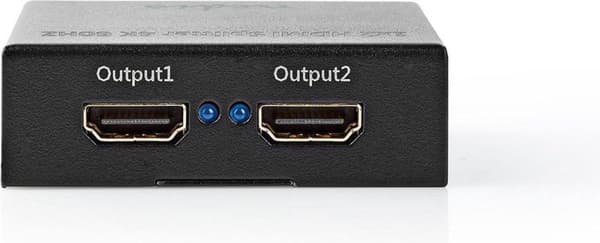 Nedis HDMI™ Splitter | 2 port(ar) | HDMI™-ingång | 2x HDMI™-utgång | 4K@60Hz | 18 Gbps | Metall | antracit