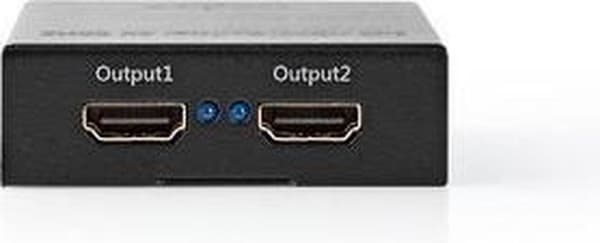 Nedis HDMI™ Splitter | 2 port(ar) | HDMI™-ingång | 2x HDMI™-utgång | 4K@60Hz | 18 Gbps | Metall | antracit