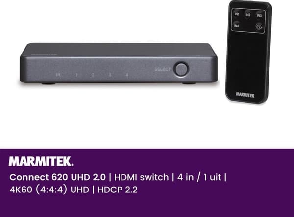 Marmitek Connect 620 UHD 4K 2.0 HDMI Switch