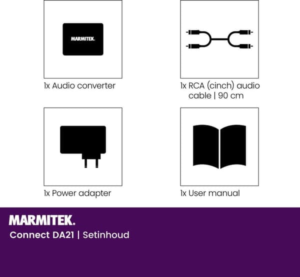 Marmitek Connect DA21 - Audio Converter Digital til Analog stereolyd