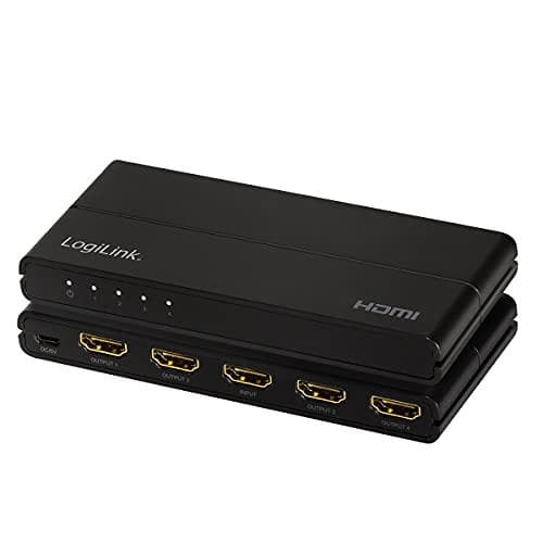 LogiLink HD0037 - HDMI splitter, 1x4 port, 4K/60 Hz, nedskalare