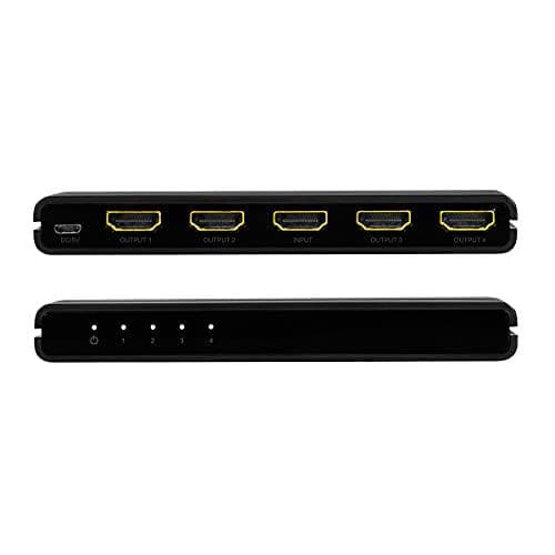 LogiLink HD0037 - HDMI splitter, 1x4 port, 4K/60 Hz, nedskalare