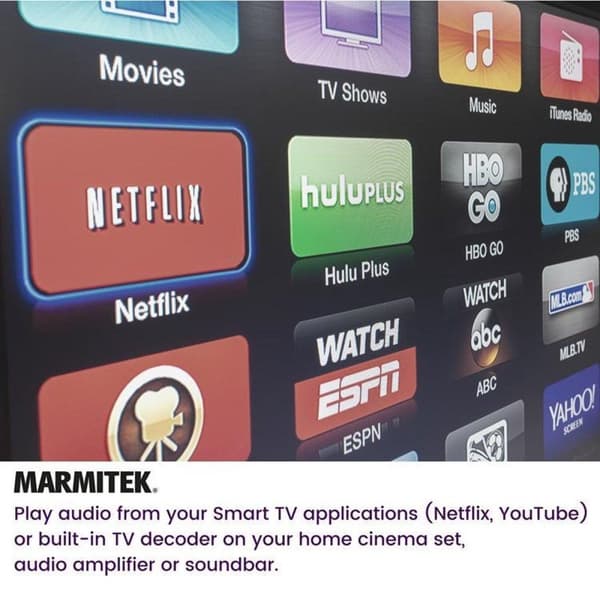 Marmitek - Ljudkabel - HDMI ljudextraktor med ARC - 4K