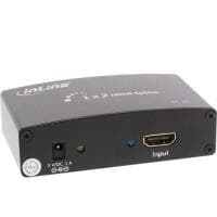 INLINE HDMI splitter - 2 vejs - 4Kx2K kompatibel