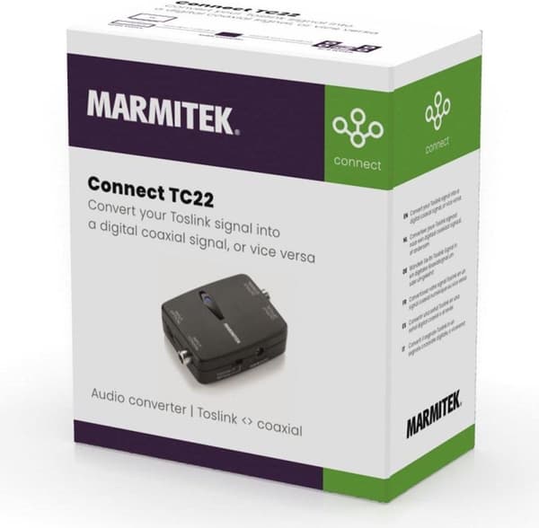 Marmitek Connect TC22 Audio Converter Toslink - Koaksial