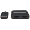 Miniatyrbild 3 av 6: Manhattan 152716 video splitter DisplayPort 2x HDMI