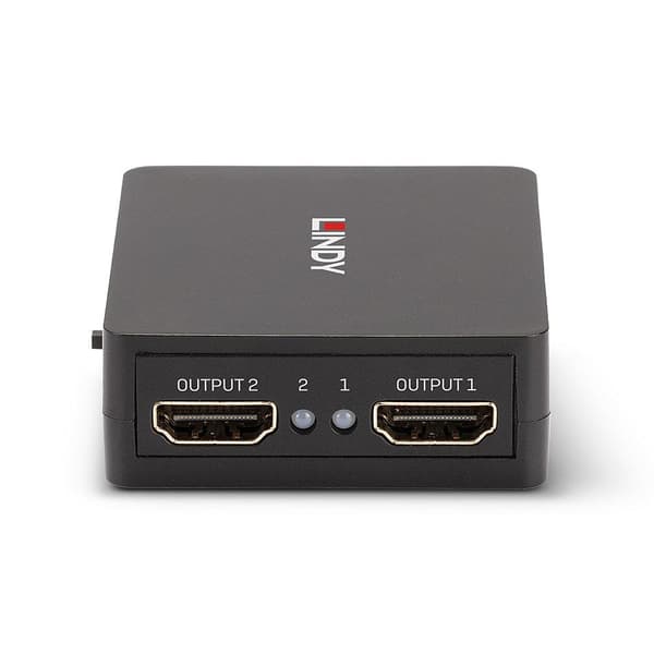 LINDY 2-portars HDMI 18G splitter, kompakt, 025.38358