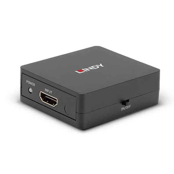 LINDY 2-portars HDMI 18G splitter, kompakt, 025.38358