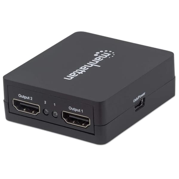 Manhattan 207652 2 Ports HDMI Splitter 1920 x 1080 Pixel Svart