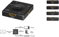 LogiLink HD0041 HDMI Switch 3x1 port, 1080p/60 Hz, HDCP, CEC, Mini (HD0041)